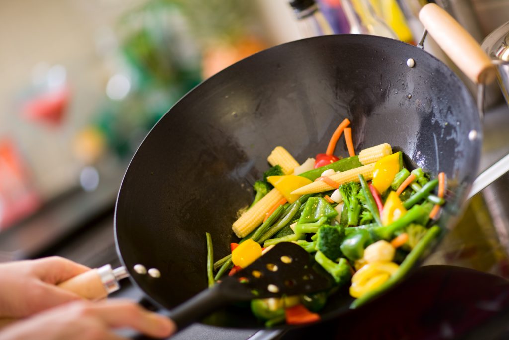 wok with vegetables